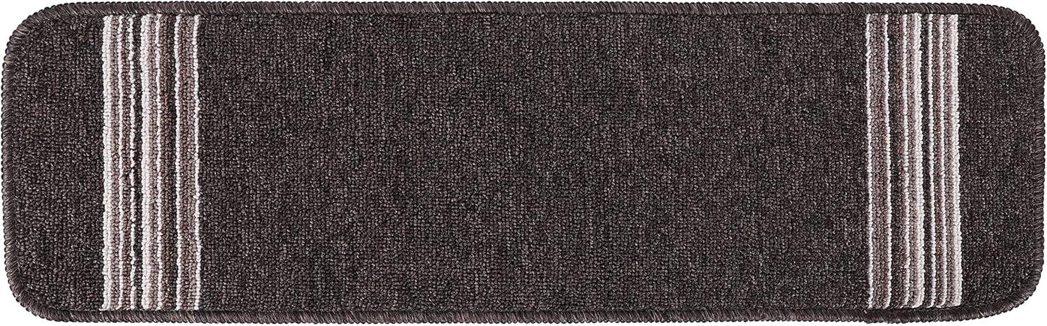 image:imageCAMILSON Stair Treads Runner Mats Non Slip Rug Pads for Indoor Outdoor Carpet Pet Dog Stair Step Covers Set of 13 Line BeigeLine Brown