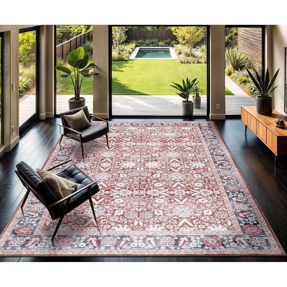 image:imageCAMILSON Baby Shag Rug 8x10 Modern Luxury Striped Boho Area Easy Shaggy Rugs Soft Medium Pile Stain Resistant EasyCleaning NonShedding for Living Room Office Indoor Carpet 8 x 10 Beige GrayVen Brown
