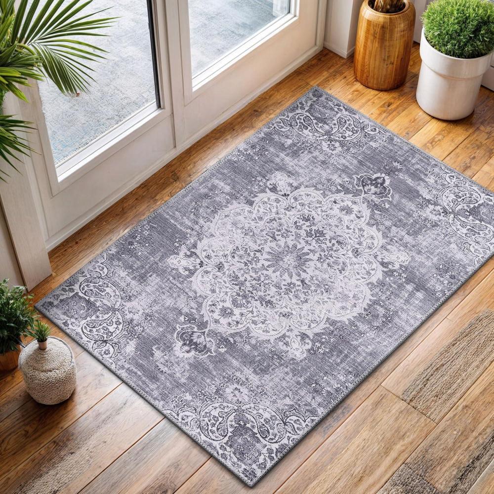 image:imageCAMILSON Baby Shag Rug 8x10 Modern Luxury Striped Boho Area Easy Shaggy Rugs Soft Medium Pile Stain Resistant EasyCleaning NonShedding for Living Room Office Indoor Carpet 8 x 10  Beige  Gray2001  Gray