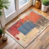 image:imageCAMILSON Baby Shag Rug 8x10 Modern Luxury Striped Boho Area Easy Shaggy Rugs Soft Medium Pile Stain Resistant EasyCleaning NonShedding for Living Room Office Indoor Carpet 8 x 10  Beige  Gray4007  Multicolor