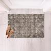 image:imageCAMILSON Baby Shag Rug 8x10 Modern Luxury Striped Boho Area Easy Shaggy Rugs Soft Medium Pile Stain Resistant EasyCleaning NonShedding for Living Room Office Indoor Carpet 8 x 10  Beige  Gray4004  Wood