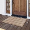image:imageCAMILSON Buffalo Plaid Outdoor Rug  Check Area Rugs for Indoor and Outdoor Patios Checkered Pattern Mats for Front Door Porch Kitchen and Hallway  Washable Outside Carpet 2x3 BeigeWhite