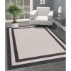 image:imageCAMILSON Cream Area Rug 53 x 70 Bordered for Living Room Bedroom Dining Room CreamGrey Indoor Area Rugs