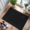 image:imageCAMILSON Easy Jute Rug 2x3 Indoor Outdoor Dark Gray Black Farmhouse Area Rugs for Living Room and Kitchen Rug Solid Boho Woven Design EasyCleaning Washable Outside Carpet Alfombras 2 x 3