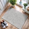 image:imageCAMILSON Easy Jute Rug 2x3 Indoor Outdoor Gray Color Farmhouse Area Rugs for Living Room and Kitchen Rug Solid Boho Woven Design EasyCleaning Washable Outside Carpet Alfombras 2 x 3