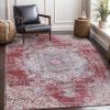 image:imageCAMILSON Machine Washable Area Rugs for Living Room Bedroom Distressed Vintage Washable Rug 5x7 Non Slip Backing Stain and Water Resistant Traditional Bohemian Indoor Carpet 5 x 7 Rust Red