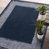image:imageCAMILSON Navy Blue Area Rug 5x7 EasyCleaning NonShedding Bordered for Living Room Bedroom Dining Room Navy BlueCream Indoor Area Rugs 5 x 7 Navy Blue and Cream