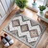 image:imageCAMILSON Printed Bathroom Rugs Oriental Retro Vintage Moroccan Area Rug 2x3 NonShedding Ultra Thin Super Strong Stain Resistant Indoor Carpet for Hallway Kitchen Office 2 x 3  Beige