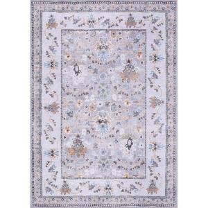 CAMILSON Baby Shag Rug 8×10 Modern Luxury Striped Boho Area Easy Shaggy Rugs Soft Medium Pile Stain Resistant Easy-Cleaning Non-Shedding for Living Room Office Indoor Carpet (8 x 10 / Beige – Gray)(Stf – Gray)
