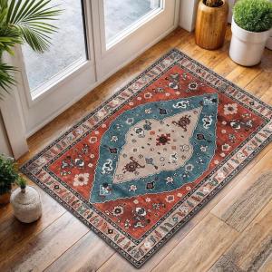 CAMILSON Baby Shag Rug 8×10 Modern Luxury Striped Boho Area Easy Shaggy Rugs Soft Medium Pile Stain Resistant Easy-Cleaning Non-Shedding for Living Room Office Indoor Carpet (8 x 10 / Beige – Gray)(4001 – Red)