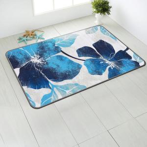 CAMILSON Solana Modern Floral 2′ x 7′ Area Rugs Non-Skid (Non-Slip) Rubber Backing Yellow – Brown Flowers Indoor Rug (2×7, Yellow Brown)(Floral – Blue / Grey)